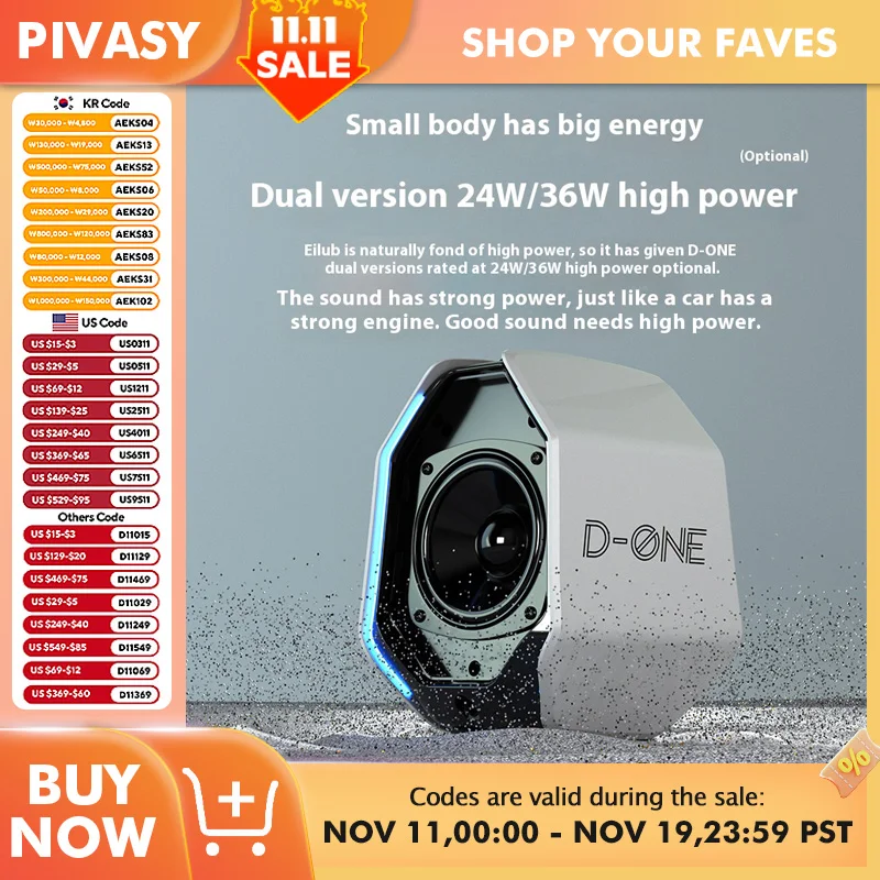 مكبرات صوت للكمبيوتر 24/36 وات 5.3 صوت بلوتوث لاسلكي للألعاب 3 بوصة مكبرات صوت كاملة المدى مع LED AUX/USB لإعداد ألعاب الكمبيوتر #1