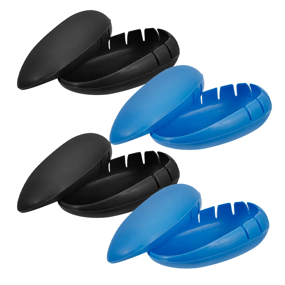 

4Pairs Hair Dyeing Ear Covers Silicone Durable Soft Comfortable Protective Hair Coloring Ear Caps for Salon Home Use