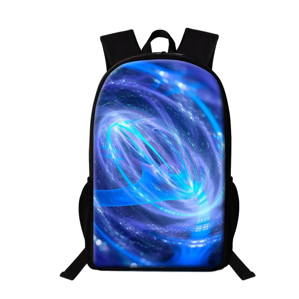 Mochila de la serie Azul abstracta, bolsas escolares Starlight para niñas, niños, adolescentes, mujeres, hombres, mochilas de viaje, bolsa de libros de gran capacidad