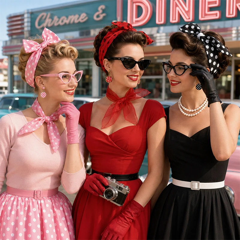 Zestaw akcesoriów do przebrani – Women'S Accessories In The 1950S recenzja i cena