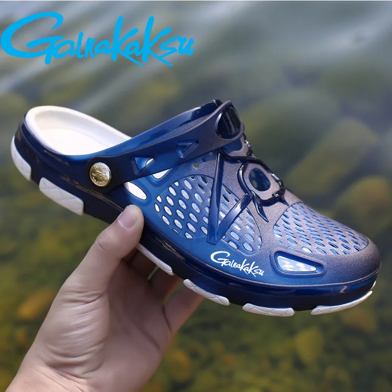 

Summer Breathable Hole Sandals Water Shoes Men's Fishing Hiking Brand Outdoor Beach Sandy Shoes Unisex Non-slip Creek Shoes