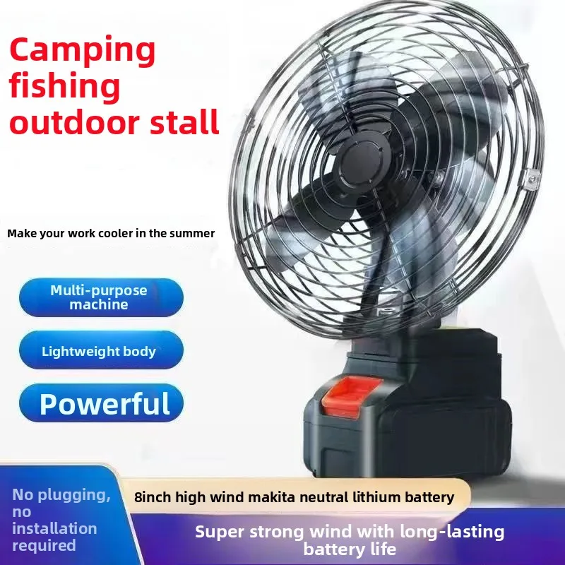 Portable Lithium Battery Fan Handheld Outdoor Camping Fishing USB Rechargeable Mini Fan for Home Market Stall