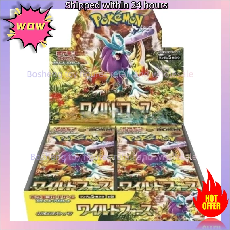 Original Pokemon Card PTCG Japanese Edition Series SV5K Wild Force Anime Game Trading Cards Children Gift Genuine Board Game Toy
