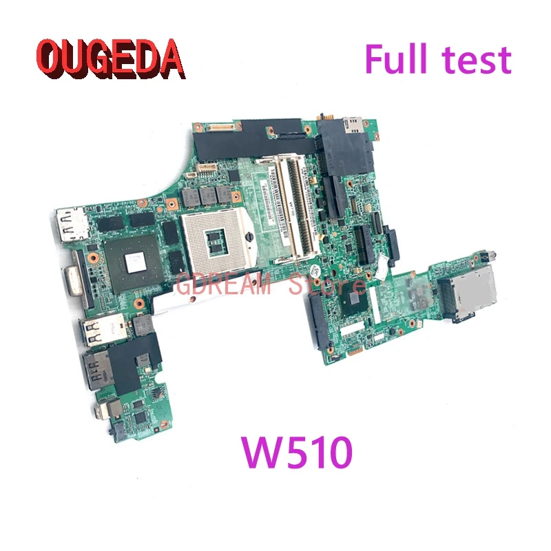 

OUGEDA 63Y1896 63Y1551 63Y2022 75Y4115 laptop Motherboard For LENOVO Thinkpad W510 Mainboard 08271-3 48.4CU14.0