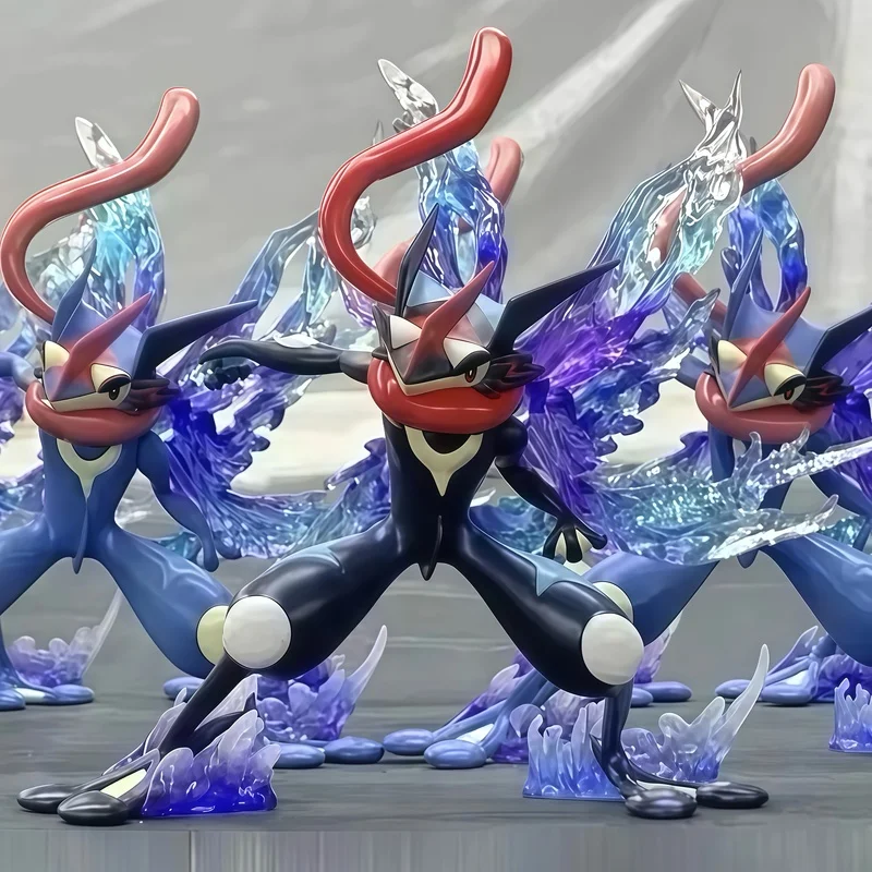 12 سنتيمتر البوكيمون شخصيات كرتونية الدمى Greninja تطور الرماد كيتشوم نسخة النينجا الضفدع نموذج تمثال للتزيين تحصيل الاطفال اللعب