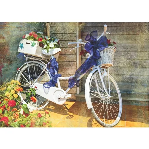 Sharp Color 1000 Piece Jigsaw Puzzle Nostalgic Bicycle 260391