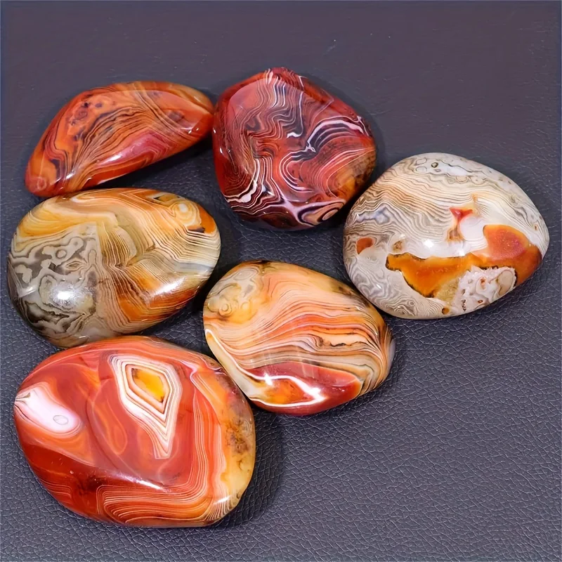 Silk Agate Raw Stone Handle Piece No Engraved Pebbles Raw Stone Grab Piece Play Piece,DIY Jewelry Gemstones