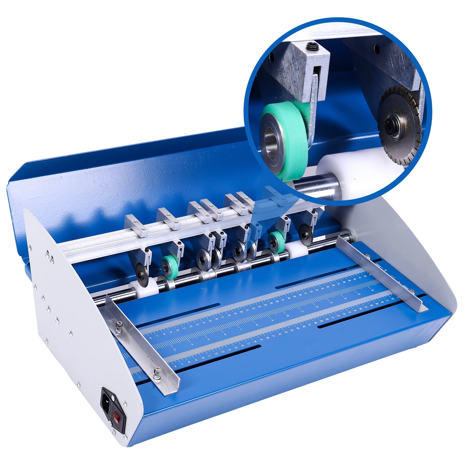 3 In 1 Electric Creasing Machine 110V Paper Creaser Perforator Cutter 18 Inch 460mm Multifunction Machine Trimmer for Book Cover