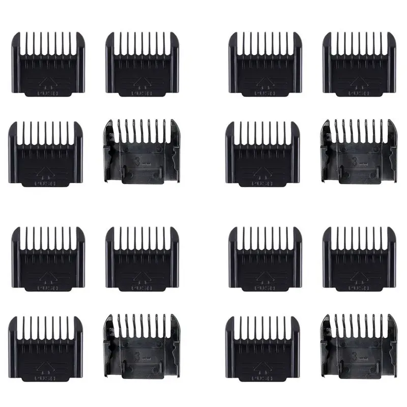 AA81-Electric Clipper Accessories,16Pcs Cut Clipper Limit Comb Guide Attachment Size Barber Replacement(1Mm,1Mm,2Mm,3Mm)