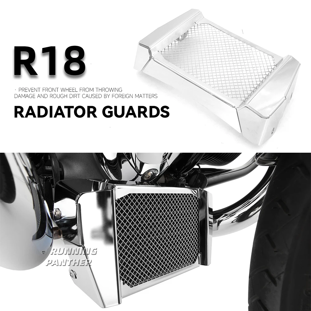 

NEW 2020-2022 Motorcycle Water Tank Radiator Grill Oil Cooler Guard Protection Cover For BMW R18 R 18 B Classic Transcontinental