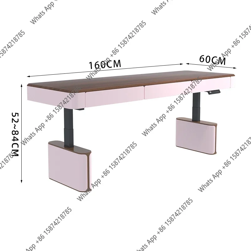 N62 C 120 140 160 180 Cm Modern Multifunctional Lifting Desk Room Desks Gaming Table Computer Desk Office Tables Study Desks Fur view 6
