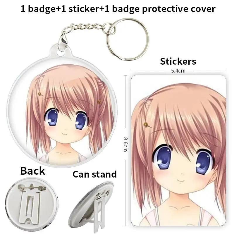 Arizuki Shiina Kud Wafter Game Anime Character Soft Button Badge Brooch anchor Peripherals Pin Hat Commemorative Jewelry