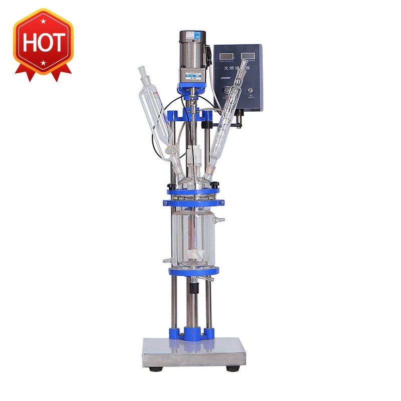 

1L Chemglass Jacketed Reactor Jacketed Reactor for Sale Glass Reactor Vessel