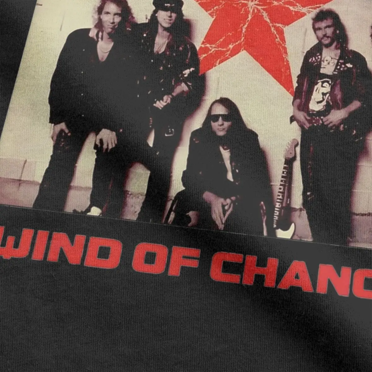 Men Women Wind Of Change Scorpions Rock Band Shirt Outfit Fashion Cotton T Shirt Top Tee Clothes Printed