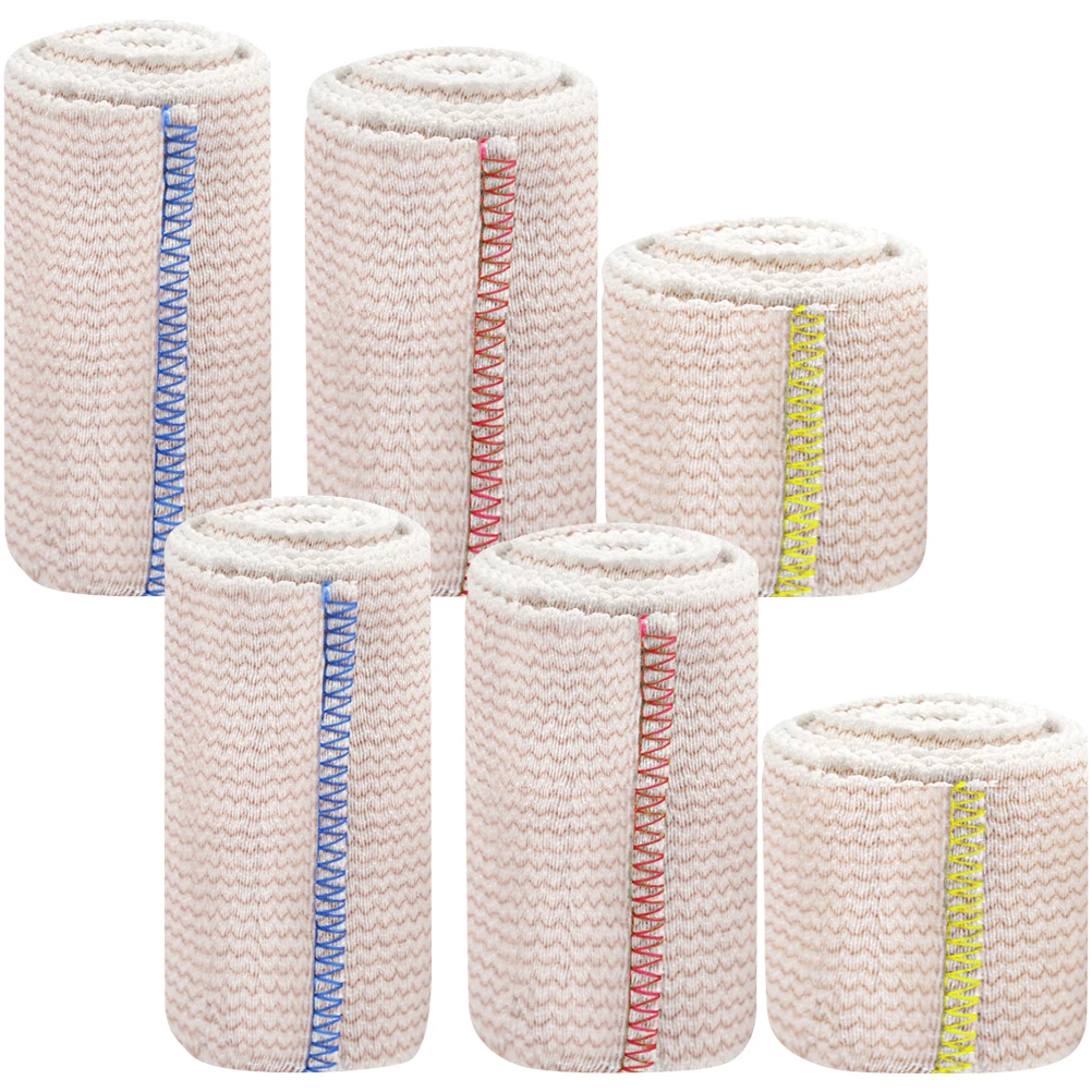 

8pcs Sticky Elastic Compression Bandages Breathable Wraps For Arm Leg Ankle Knee Wrist Sports Fitness