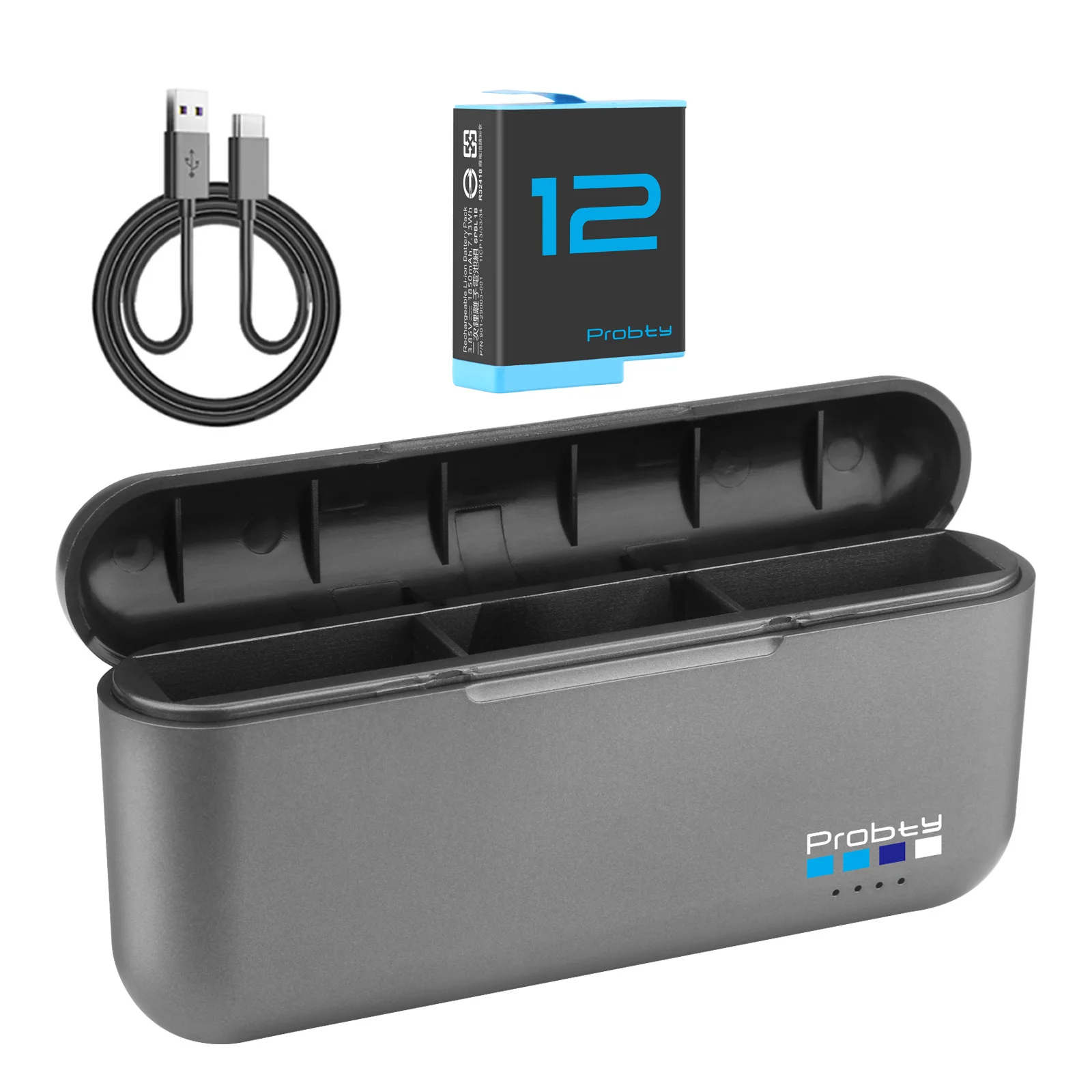 1850 mAh Battery For GoPro Hero 12 11 10 9 for GoPro Hero 11 Hero 12 Action Camera Accessory