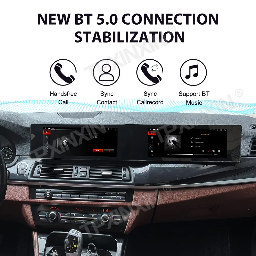 24.6 Curved Screen Car Radio Stereo Receiver Android For BMW 5 Series F10 F11 2010-2017 GPS Navi Automotive Multimedia Head Unit