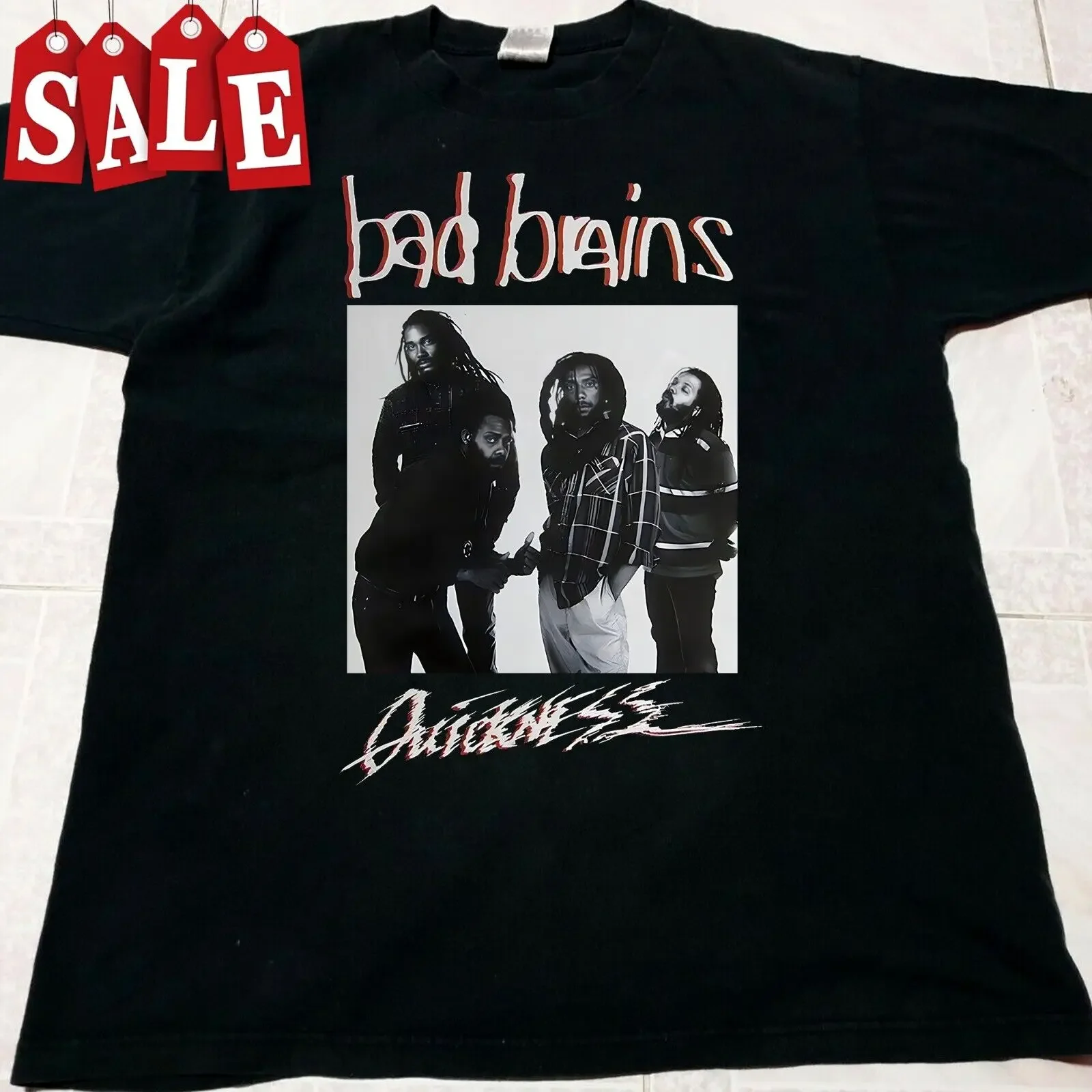 

Rare Bad Brains Band Men Black All Size NLS5.160