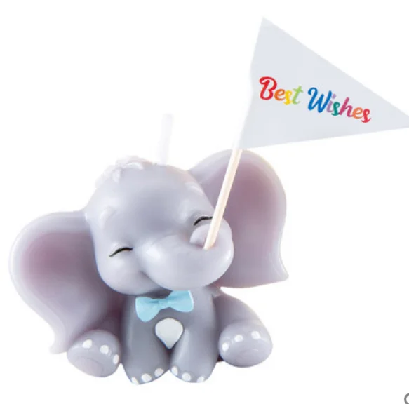 DW0306 Girl Boy Soap Animals Soap Candles Cute Baby Elephant Candle Silicone Moulds Clay Resin Handmade Soap DIY Moulds PRZ