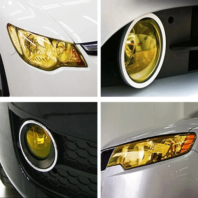 Gloss Transparent Light Black Smoke PVC Film Tint 30 X60cm Auto Car Light Headlight Taillight Tint Vinyl Film Sticker Wrap Cover