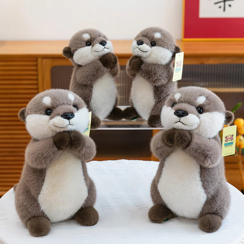 

Kawaii плюшевая кукла, милая мультяшная игрушка «ленивая выдра», подарок на день рождения для детей, декор для офиса, спальни, мягкое наполненное животное, плюшевая игрушка