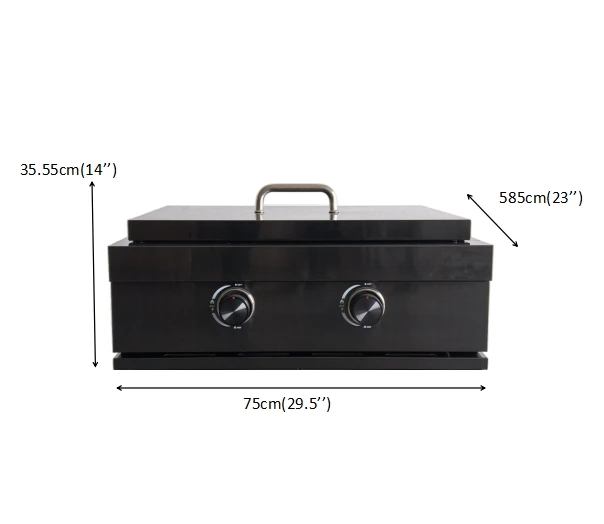 Factory Direct Built in Gas Teppanyaki Solid Stainless Steel Griddle High Heat Value & Waterproof/Rustproof