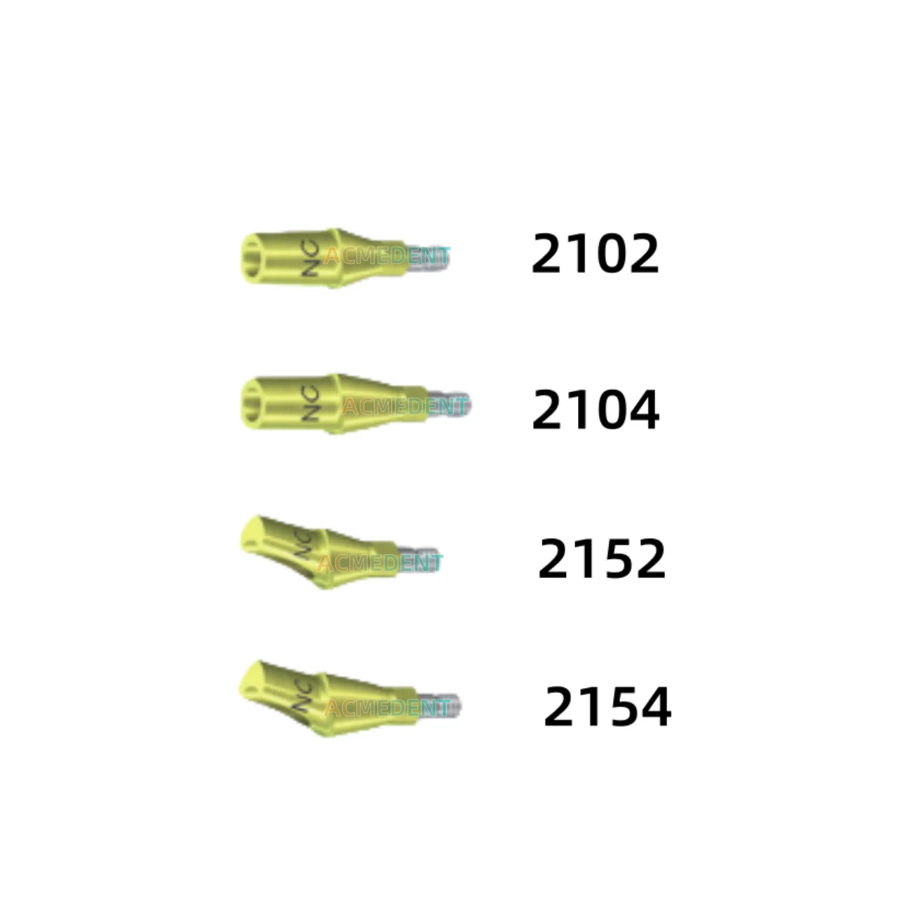 

5/Lot Dental NC Gold Mini Anatomic Abutment Straight Angle 15° Compatible ITI Titanium Abutment 5pieces