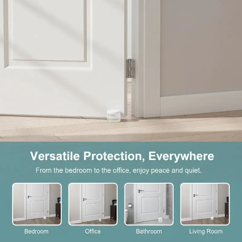 Transparent Silicone Door Stopper No Drill Non Slip Soft Door Buffer Pad for Home Office Rental Apartment Safety