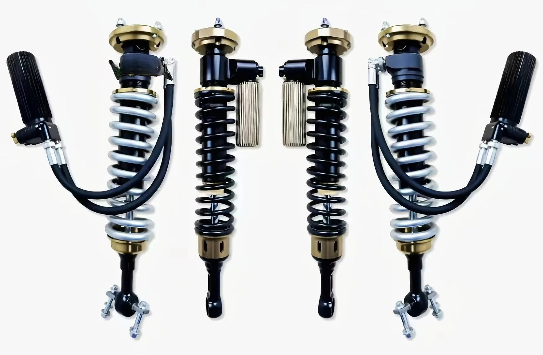 Cayenne Dual-Circuit Bidirectional Adjustable Nitrogen Shock Absorber 2inch Lift Kit Body Control Fits All Roads Protects Parts