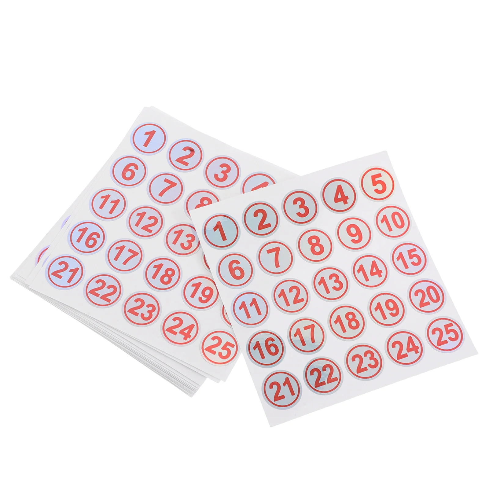 Waterproof Number Stickers 1-25 Self-Adhesive Tear-Resistant Dots For Bottles Cups Containers Outdoor School Office
