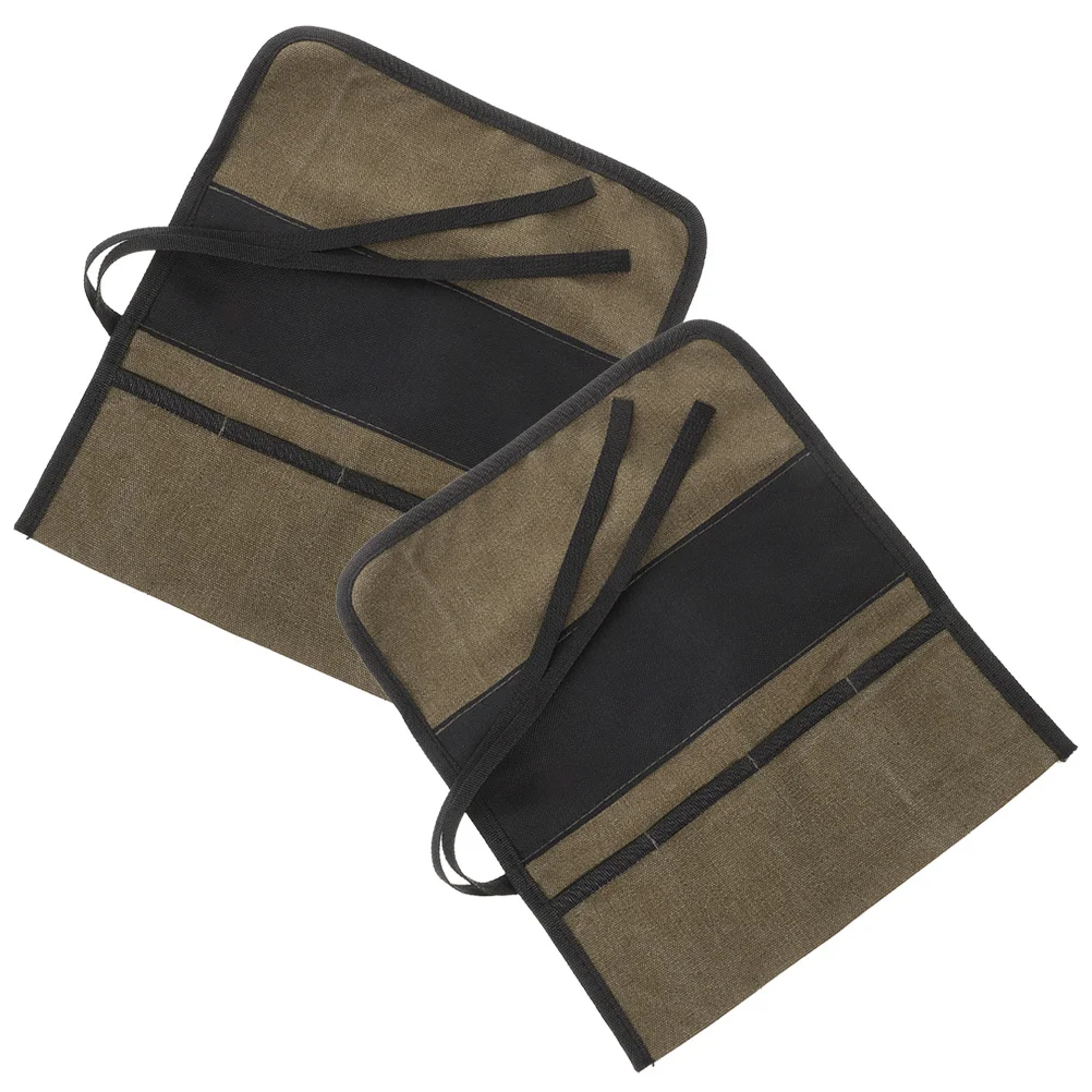 2 pezzi di borsa per riporre gli attrezzi in tela, organizer multiuso, custodia per attrezzi di riparazione per elettricisti, custodia per elettricisti portatile