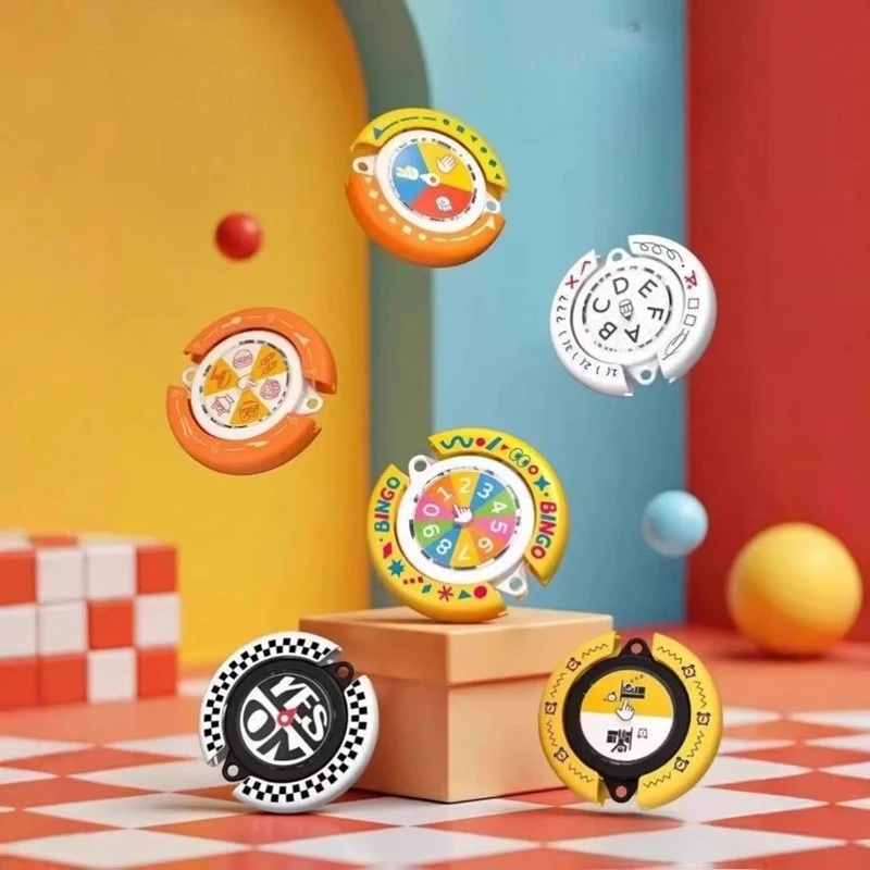 Decision Maker Keychain Funny Selector Toy Handheld Choice Decider Desktop Decor Decision Making Fidget Toy For Adults Kids Gift
