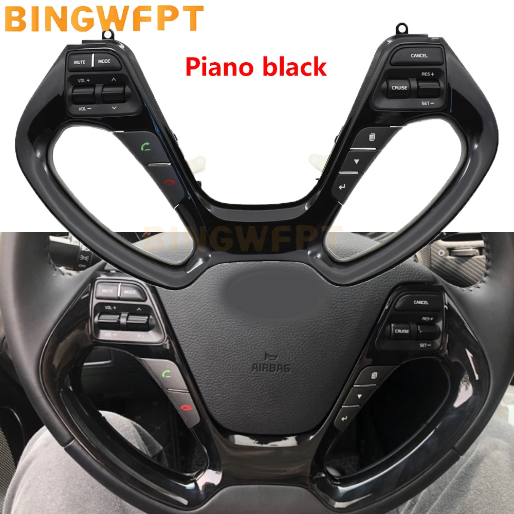 Brandnew Steering Wheel Switches For KIA K3 2016  With Audio Volume Music Control Cruise Bluetooth Telephone Sound Switch