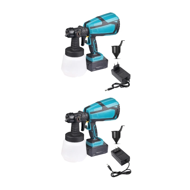 

367D 21V 1000ML Cordless Paint Sprayer HVLP Electric Guns Flows Control