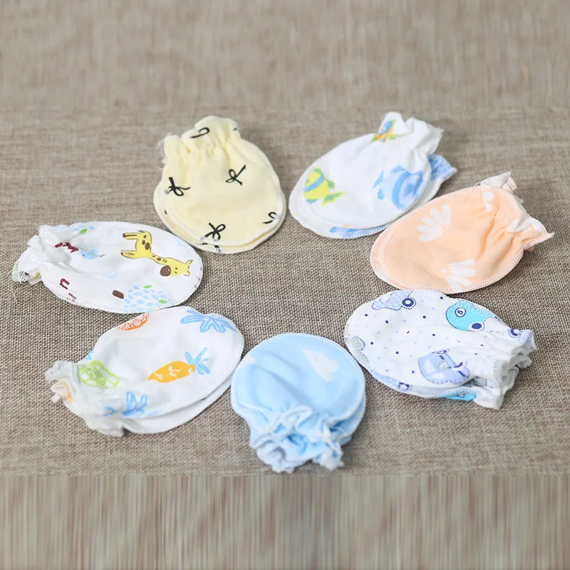 Cotton Baby Anti Scratching Gloves Newborn Gloves Protection Face baby Mittens Glove Infant Accessories