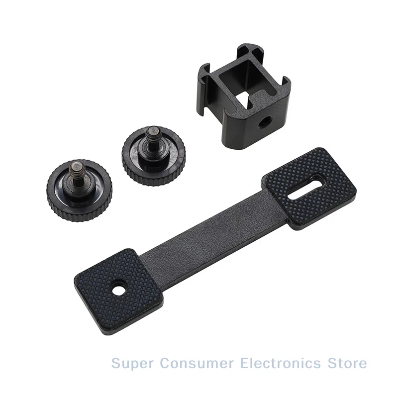 1PC Three-headed Hot Boot Bracket 3 in 1 Triple Hot Shoe Mount Adapter Extension Bracket Holder Microphone Stand