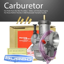 PE32 PE34 Carburetor Carb For Pwk Pwm Ksr Nsr Pe 200cc - 450cc 2/4-Stroke Engine Cr480