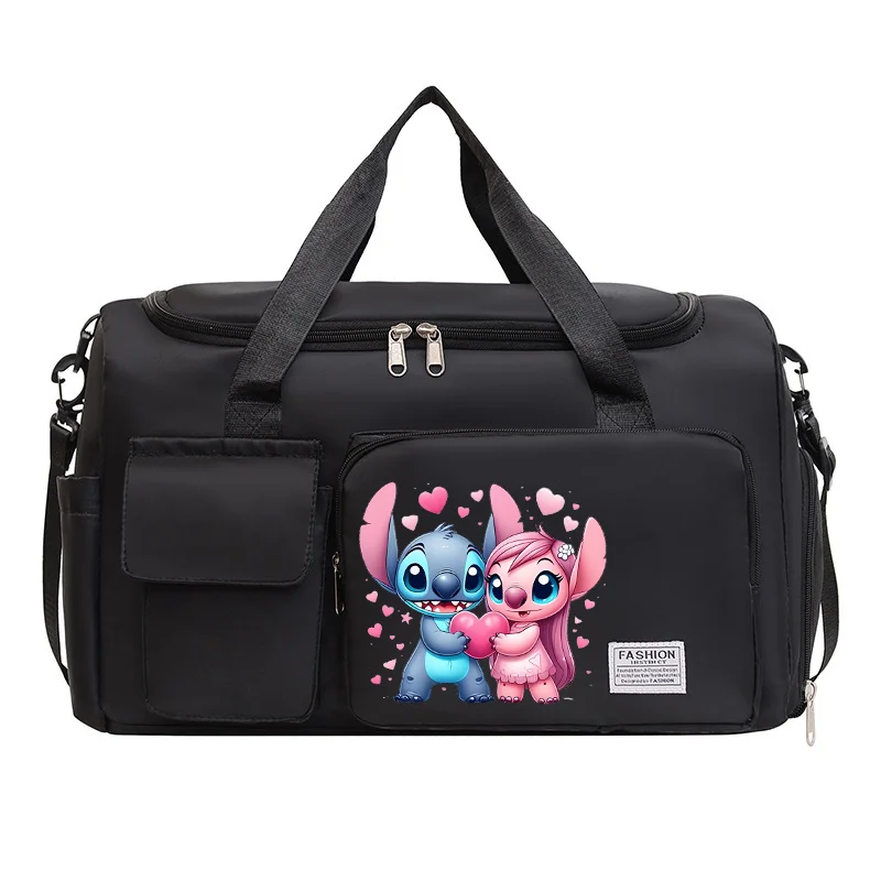 New Stitch Disney borsa da viaggio Cartoon Letter Printed Handbag borsone di grande capacità borsa da viaggio portatile da viaggio all\'aperto regalo