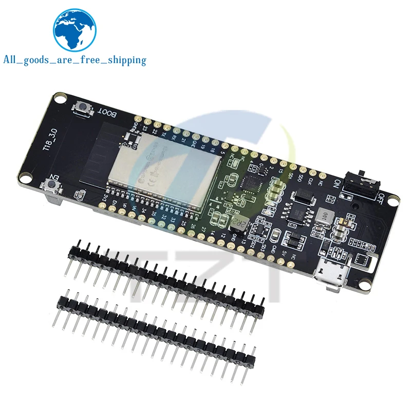 TZT TTGO T-Energy ESP32 8MByte PSRAM WiFi & Bluetooth Module 18650 Battery ESP32-WROVER-B Development Board