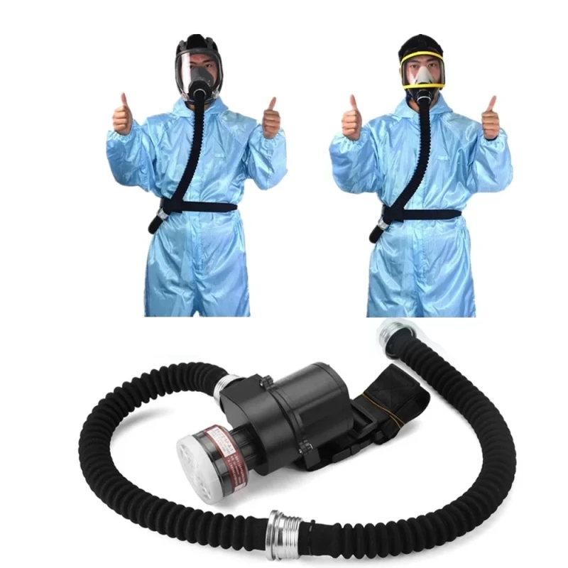 Protective Electric Constant Flow Supplied Air System Gas Mask Respirator Workplace Safety Supplie Full Face Gas Mask Respirator