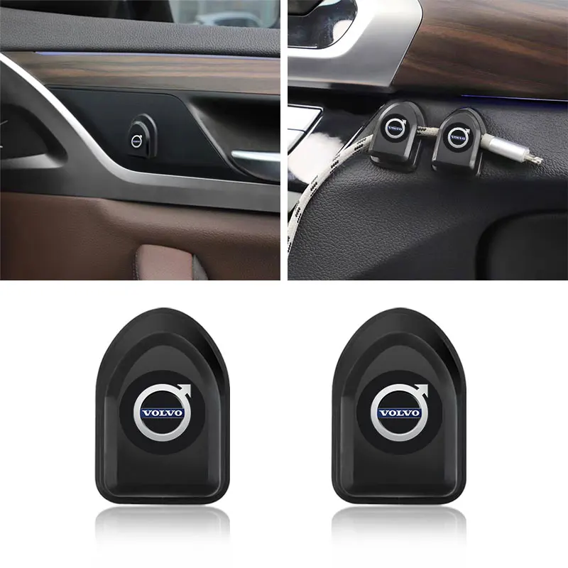 Car Hooks Self Adhesive Car Mini Storage Hooks Car Accessories For Volvo XC90 V90 V60 XC60 V40 S80 S60 S90 C40 XC40 V70 XC70 C30