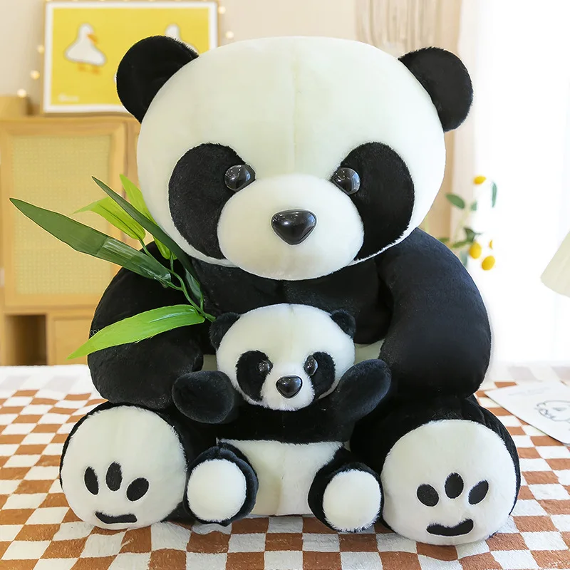 

45/55New Plush Panda Toys Cute Stuffed Animal Doll Mother And Son Toy Gift for Children Friends Girls Home Decor Christmas Gift