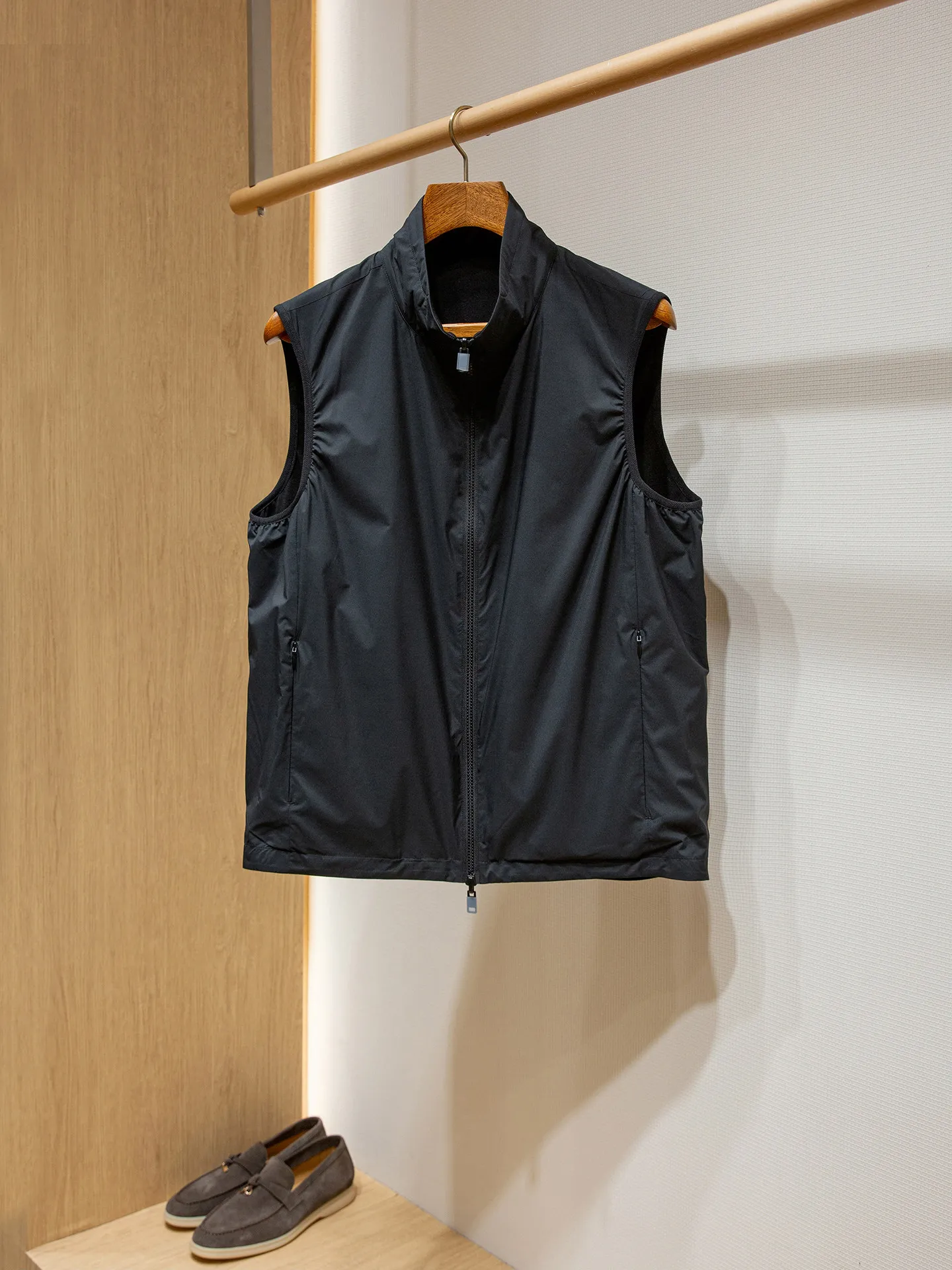 

Мужской функциональный жилет из лиоцелла с двусторонним использованием, 20D, высокоплотное волокно