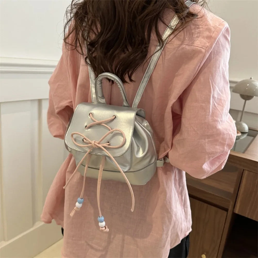 Female Backpack PU Small Teenage Girls Fashion Leisure Zipper Shoulder Bag Knapsack High-capacity Women Mini School Backpack