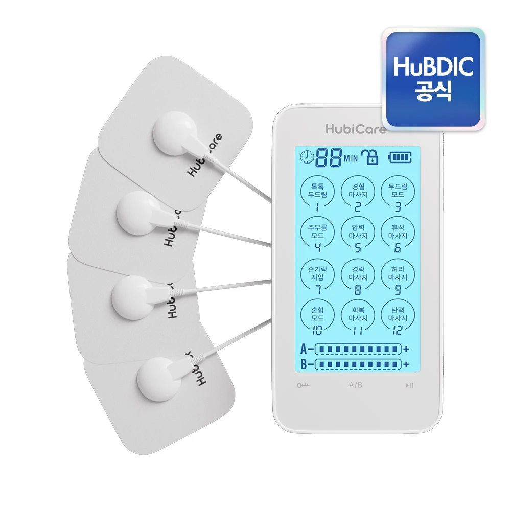 [휴비딕] 웨이브펄스 스마트 터치형 저주파 마사지기 어깨 허리 충전식 자극기 HMB-5000