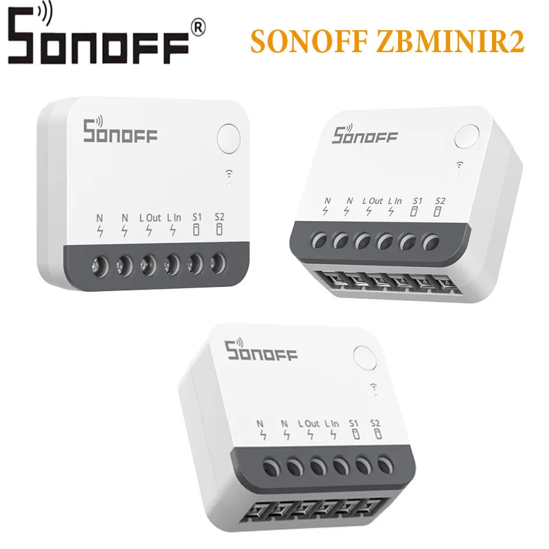 

Умный переключатель, съемное реле, внешний переключатель SONOFF ZBMINIR2, экстремальный пульт дистанционного управления Zigbee, через поддержку eWeLink, шлюз ZBBridge-U