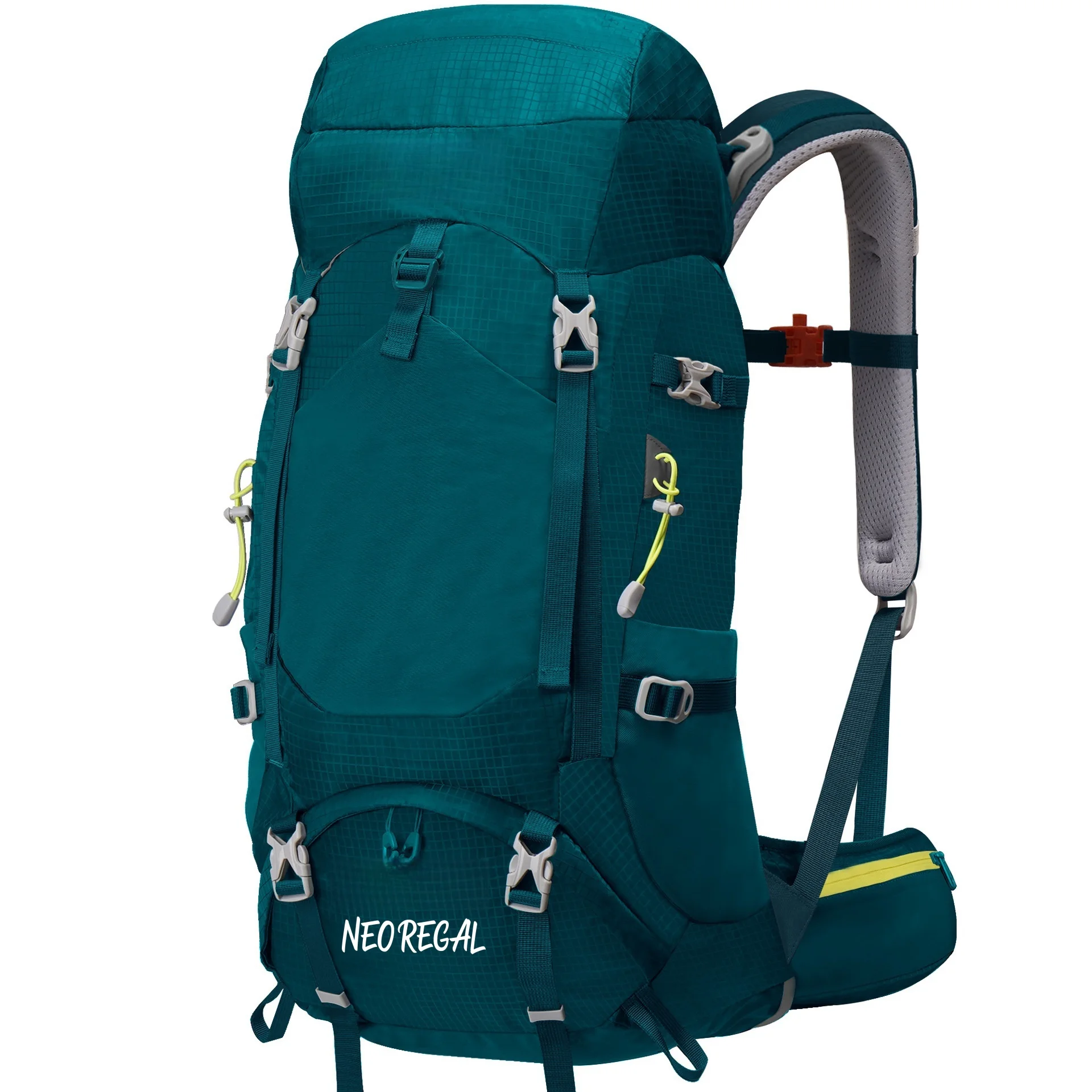 

50L Waterproof Hiking Camping Backpack Travel Bag With Rain Cover Lightweight Backpacking Backpack