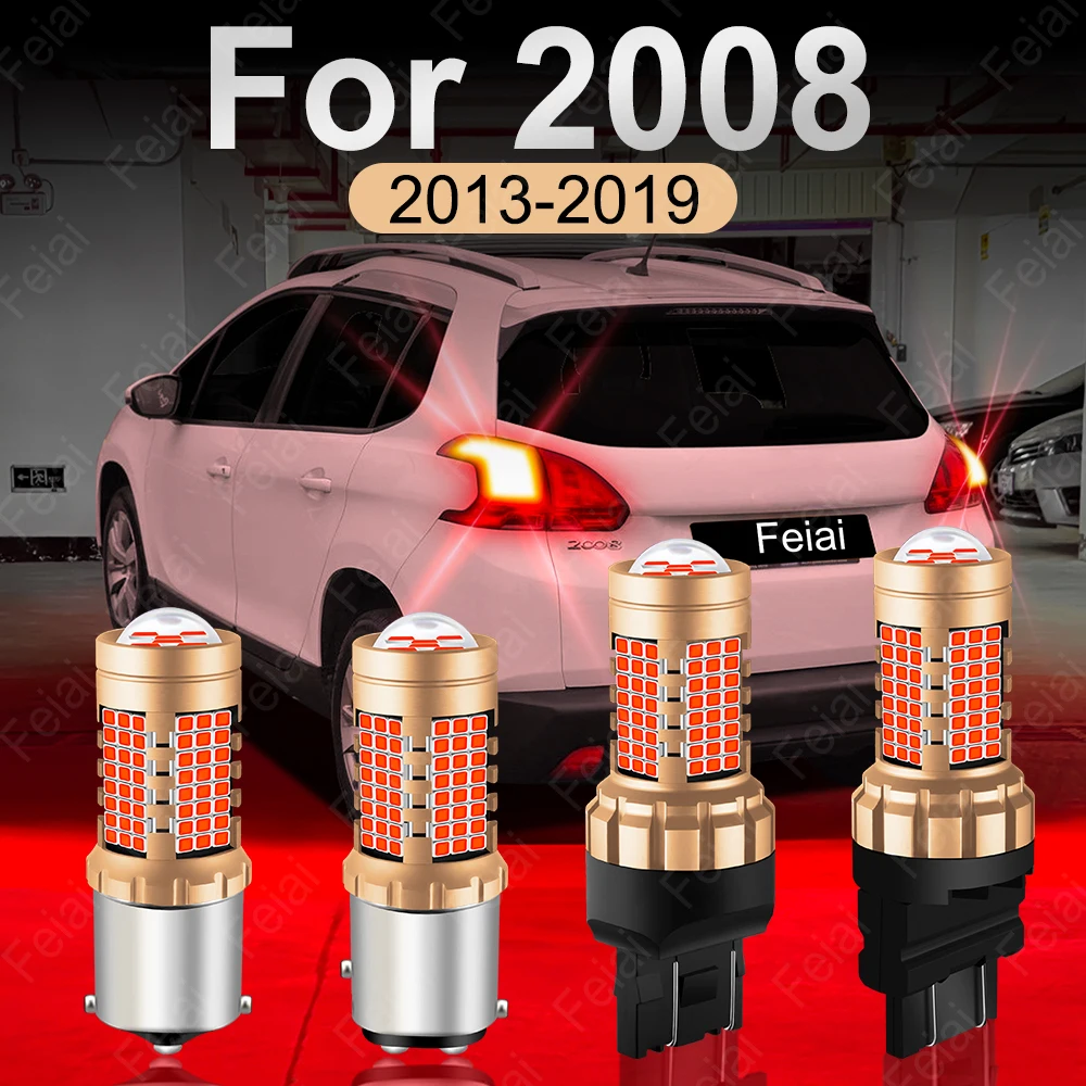 

For Peugeot 2008 LED Brake Light Bulb 2013 2014 2015 2016 2017 2018 2019 2008 Accessories LED Strobe Stop Light Brake Bulb Red