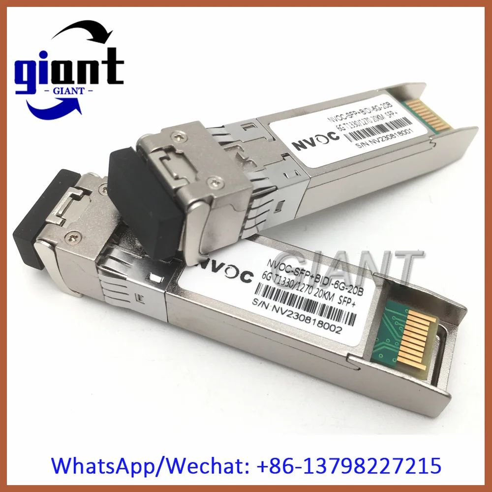 6G SM Bi-Directional SDI SFP Transceiver,6G SFP+ over Single Fiber Using in Blackmagic Design SDI to Fiber Converter
