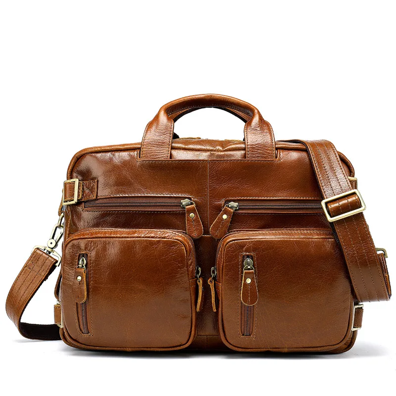 Borsa a tracolla valigetta in pelle nera di marca formale Desinger per borsa per notebook portatile Borsa tote in vera pelle Bagpack 3 in 1